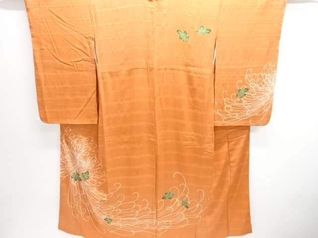 JAPANESE KIMONO / ANTIQUE KIMONO / MON KINSHA / KIKU